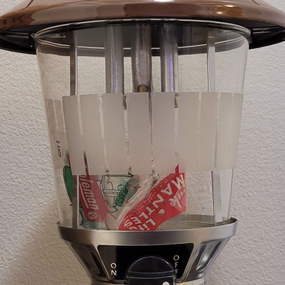 VTG Coleman‎ Double Mantle Lantern Model 275A 710 Picket Fence 2/80 RARE NOS - Picture 4 of 15